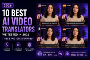 Article - 10 Best AI Video Translators We Tested in 2026: Free and Paid Tools Compared