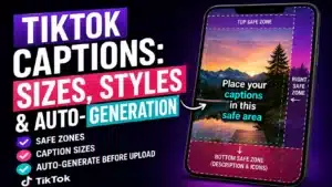 TikTok Captions: Sizes, Styles and Auto-Generation