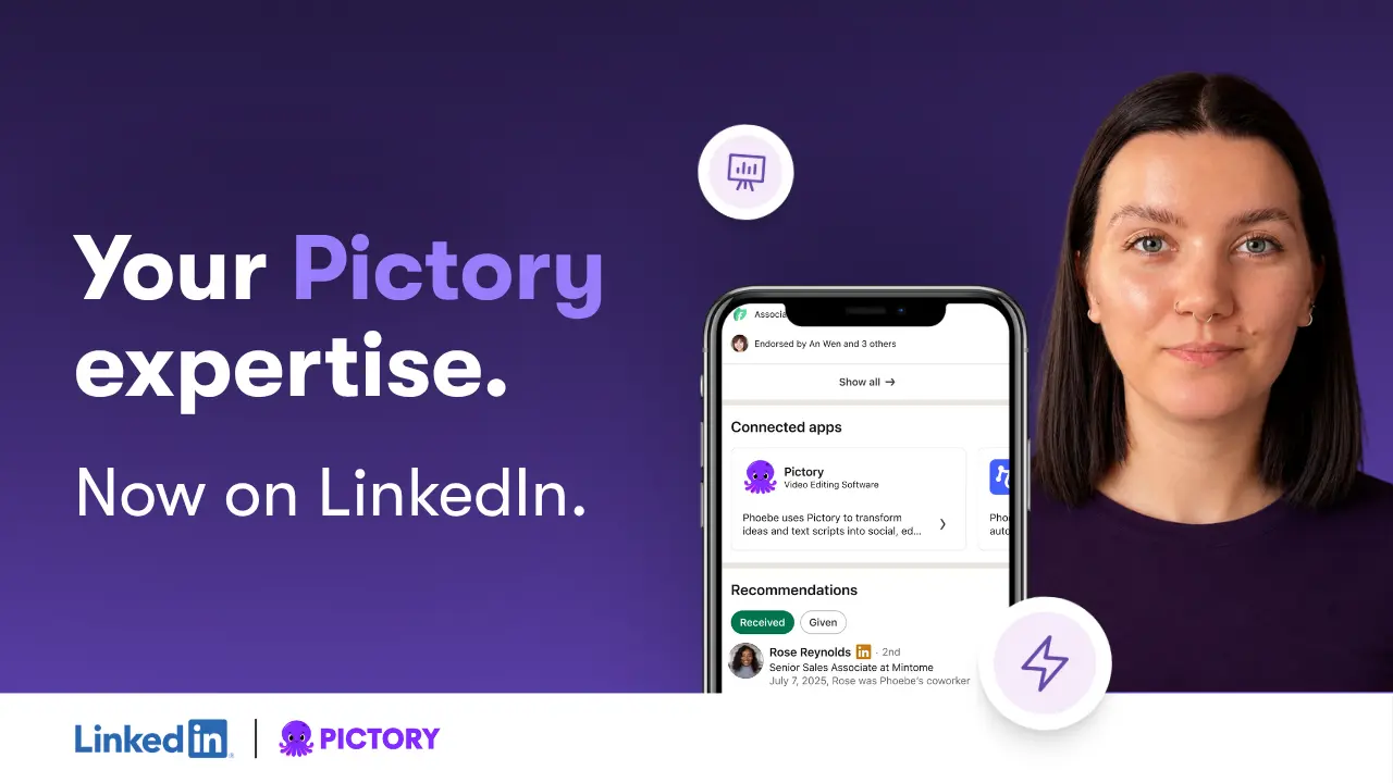 Show Your Pictory Expertise on LinkedIn + Get 500 Free Credits