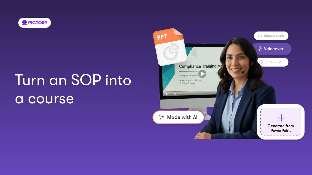 Pictory Academy - Turn an SOP into a course
