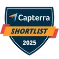 Capterra Shortlist 2025 badge