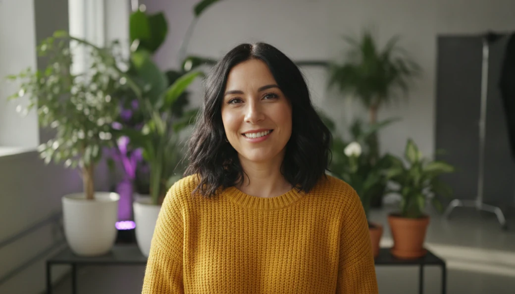 A creative lead in a bright studio, in a video made with the AI video generator in Pictory