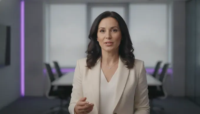 A marketing director in a short version of a launch video repurposed for each channel