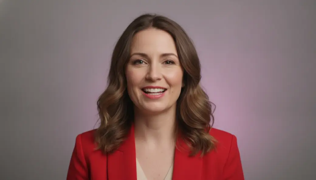A marketing lead presenting to camera in a video ad made with the Pictory AI video ad maker