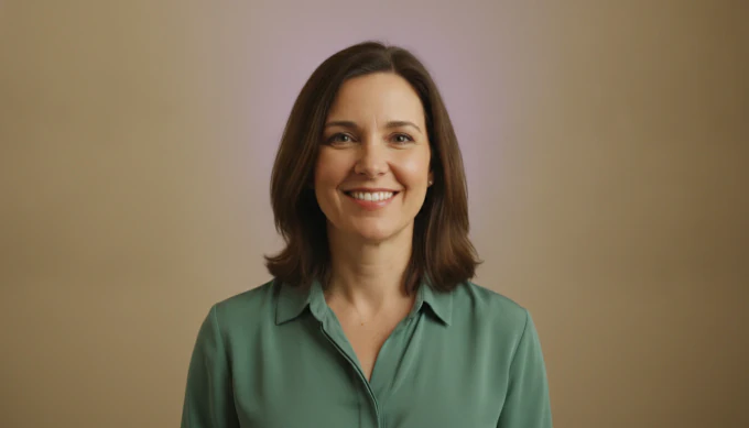 A science teacher in a classroom in a short vertical TikTok lesson