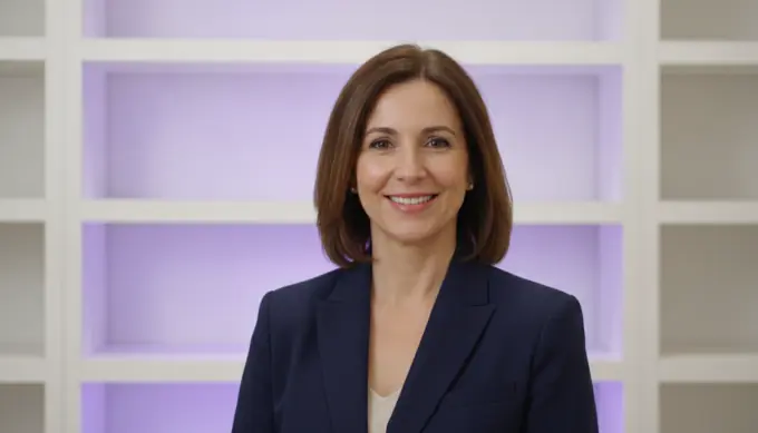 A small business founder in her shop in a branded intro for company videos
